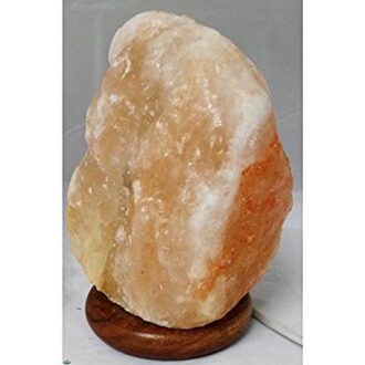 Lampada di sale Himalaya 6 kg con base in legno